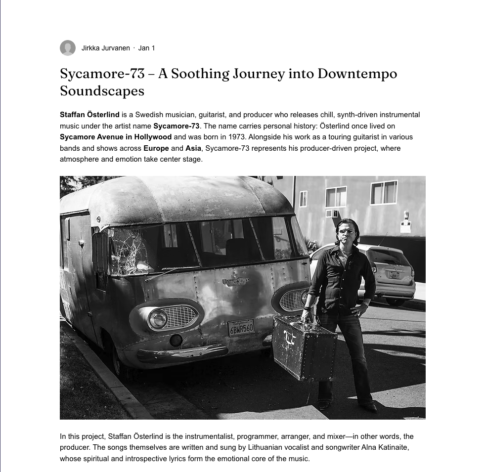 Staffan Österlind Sycamore-73 New Article