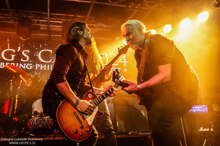 Staffan Österlind playing his Gibson Les Paul Custom 58 Custom Shop, at Kings Call in Stockholm Sweden